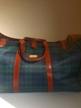 Vintage Polo Ralph Lauren Cult Collector BlackwatchPlaid Week- Away Duffel